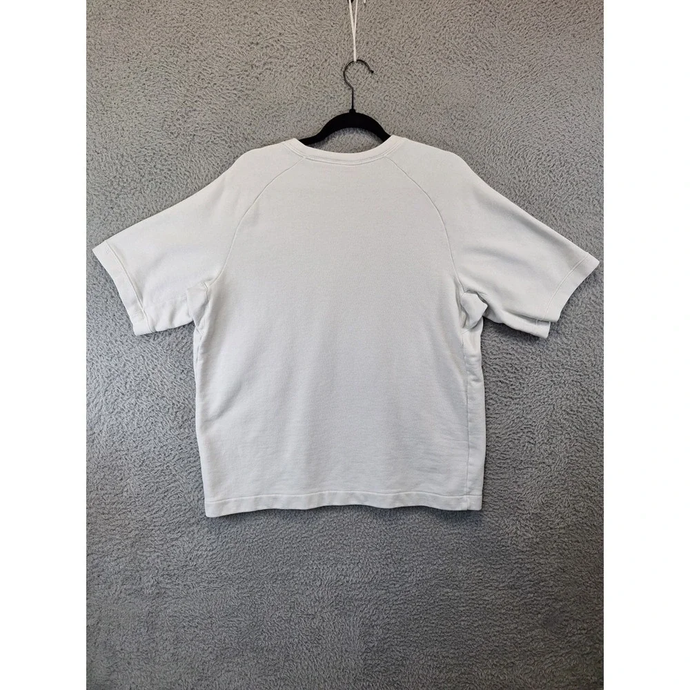 Nike Sportswear T Shirt Mens XL White Script Logo Cotton Herren Modern Crew Neck